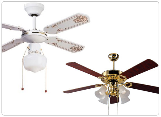 Antique Ceiling Fans with Lamps