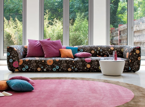 floral italian sofa
