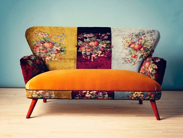 loveseat with floral design sofa
