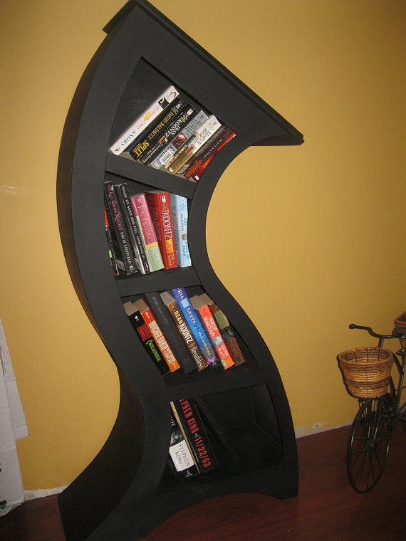 Unique Handmade Meandering Bookshelf 3