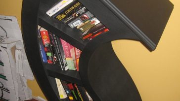 Unique Handmade Meandering Bookshelf