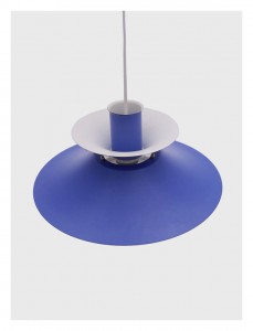 Modern Retro Blue Danish Hanging Lamp by Lyfa 2