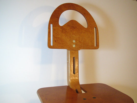 Vintage Mid-century modern bentwood birch chair by Svan Studios 2