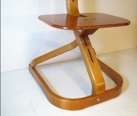 Vintage Mid-century modern bentwood birch chair by Svan Studios 3