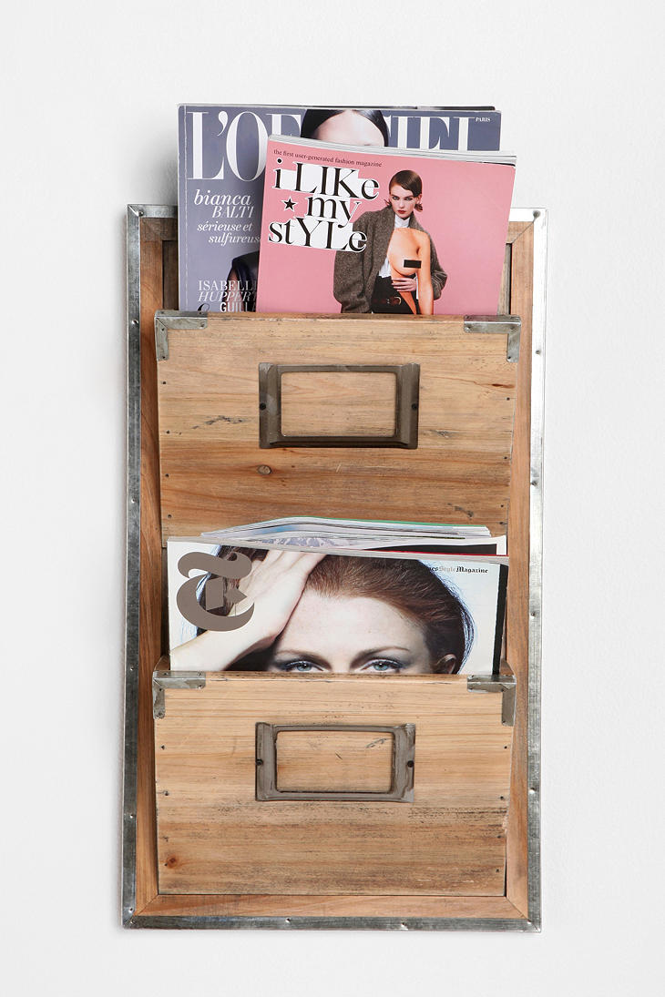 Wooden Room Magazine Rack