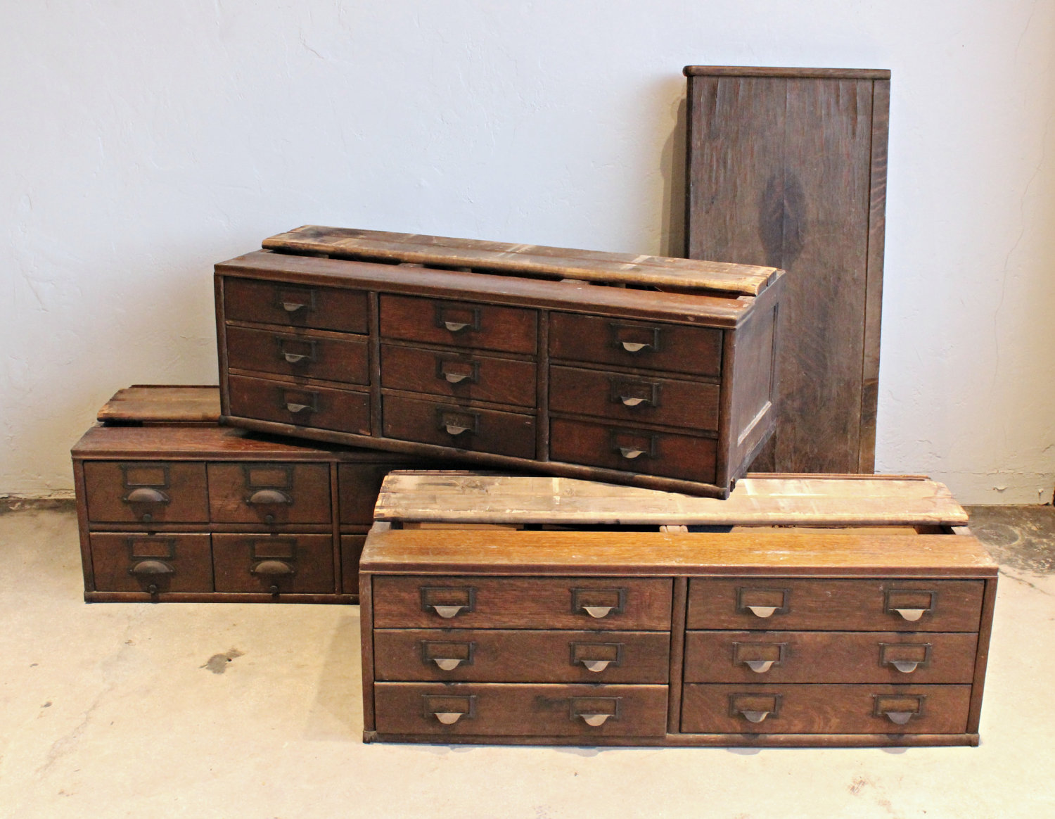 Antique Wooden 23 Drawer Storage Cabinet 3