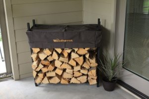 3 foot firewood rack for outdoor with cover