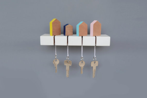 beautiful wooden key holder for wall