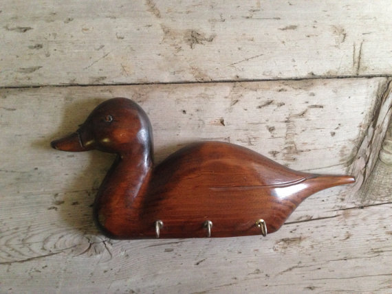 vintage duck key holder design