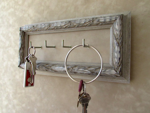 wooden frame key holder