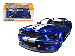 2008 ford mustang GT500 bue on 1-24 scale model car