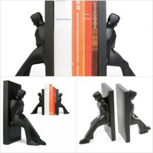 Leaning Men Bookends by Kikkerland