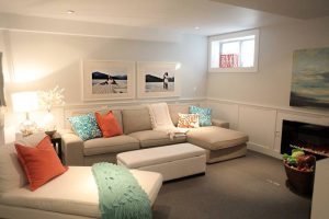 bright color for small basement