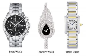 different style of lady's watch