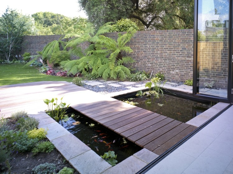 flat foot bridge japanese garden