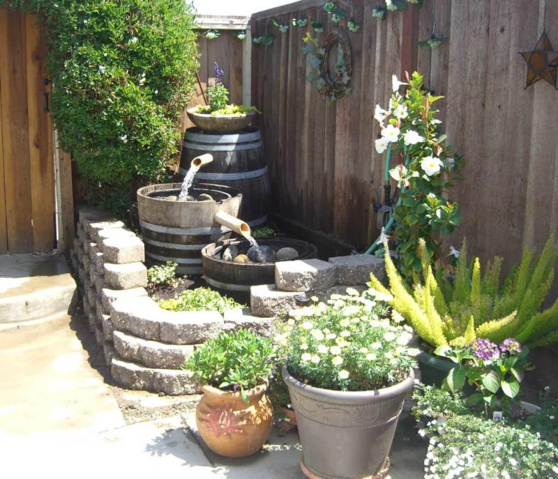 flower design in a zen garden