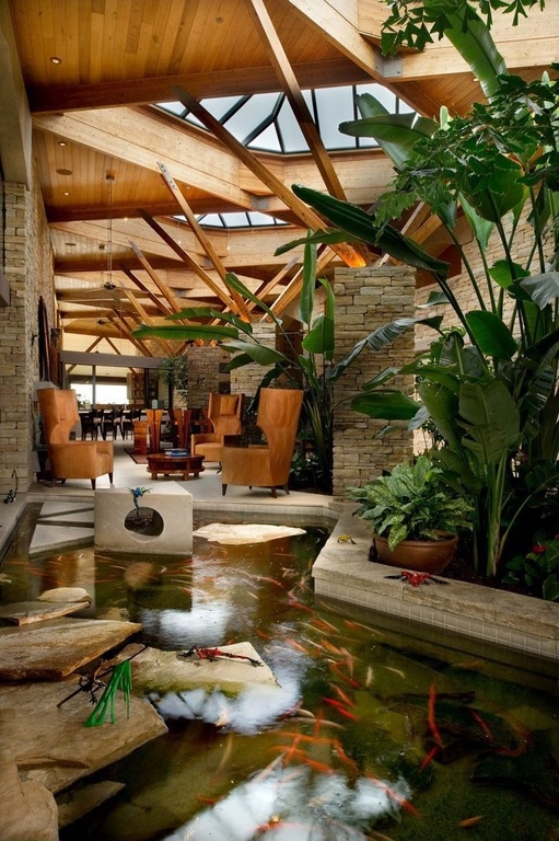 indoor koi fish pond residential