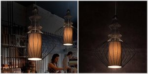 Rare Scandinavian vintage design pendant lamp