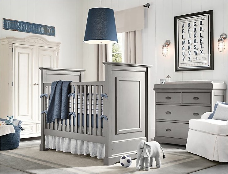 baby boy nursery grey blue decorative ideas for small room