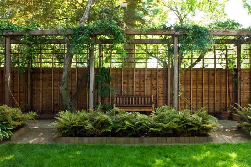 contemporary japanese fence for residential home