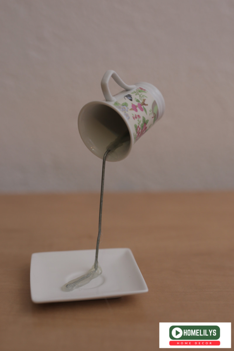 floating cup and saucer without flower tutorial