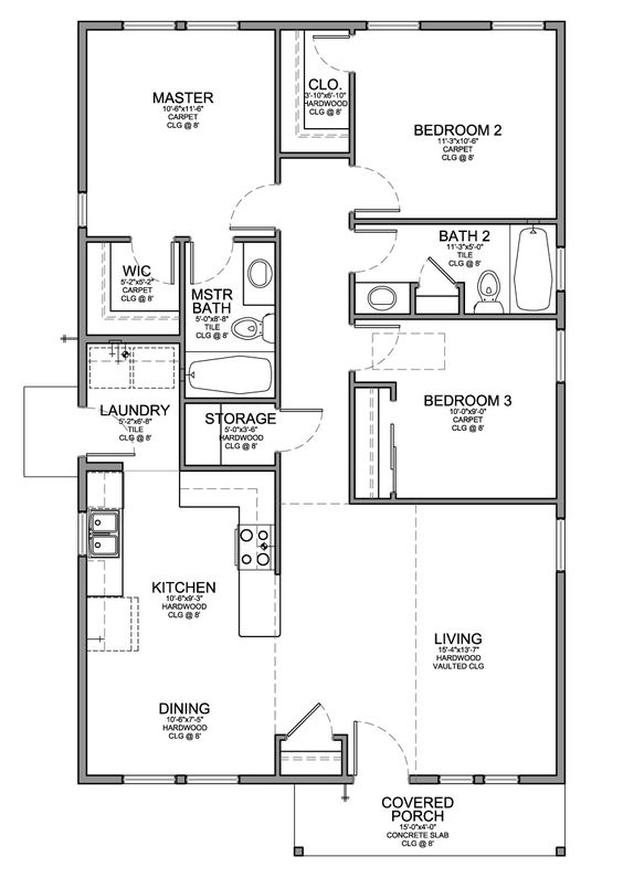 7 Best 3 Bedroom House Plans In 3d You Can Copy