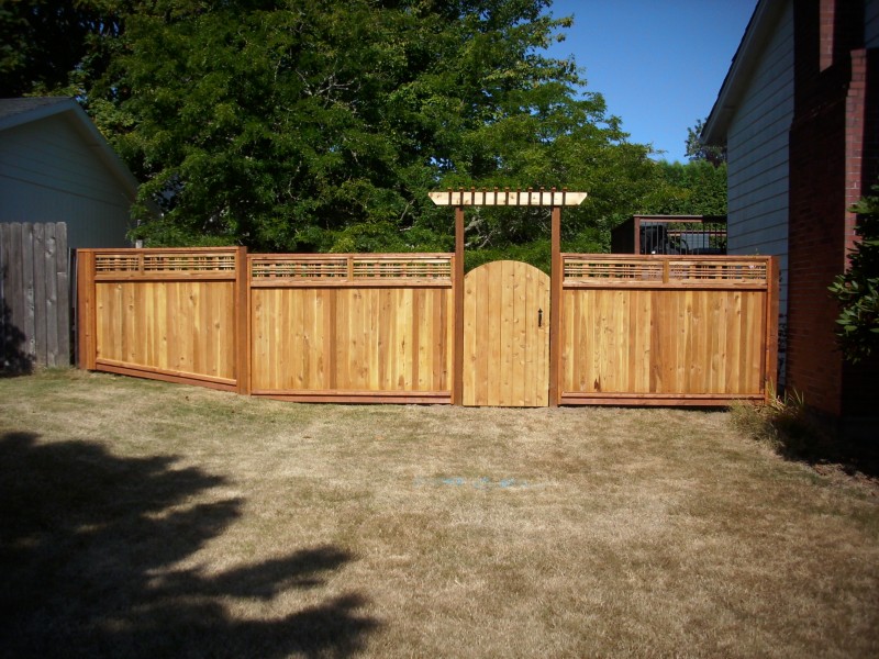 ideas for front yard with japanse fence and japanese gate