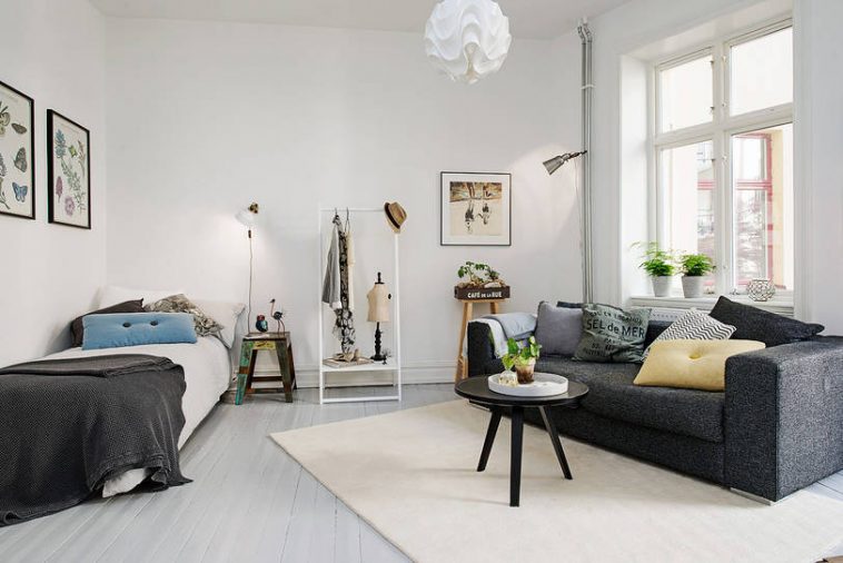 small living room furniture arrangment for studio apartment