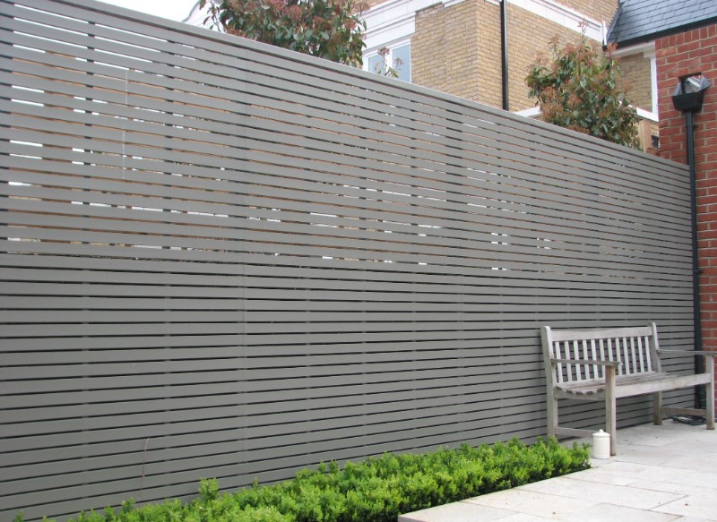 wood fence panel for front yard in a japanese garden