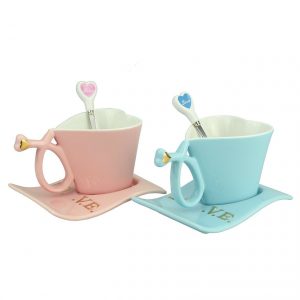 couple coffee mug pink and blue for any lover
