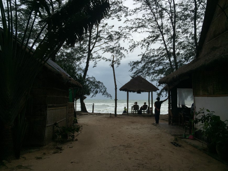 Otres 1 beach view of a cambodian sea