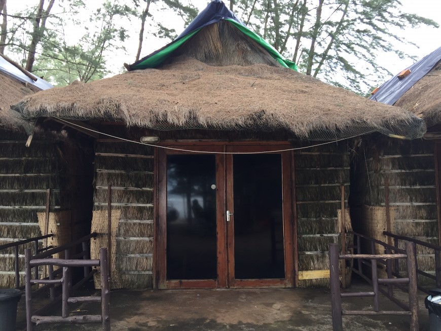 cheap hut in cambodian beach resort