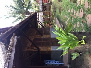 beautiful khmer decor of a traditional bungalow in cambodia