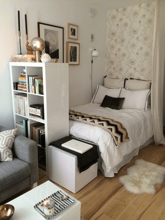 tiny ikea bedroom decor idea