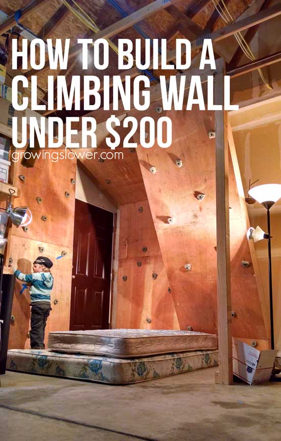 how to build a climbing wall at home under 200