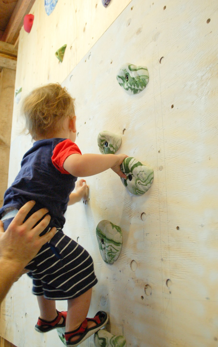 rock climbing for toddler diy project