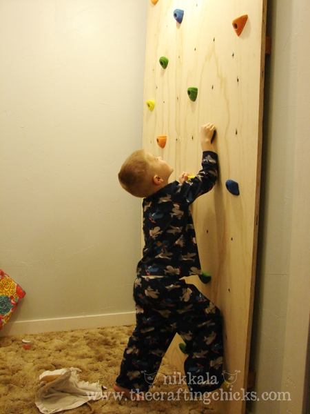 the smallest climbing wall for home diy