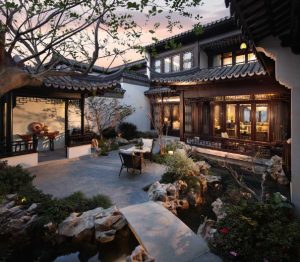 beautiful courtyard of the most expensive china home