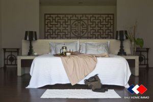 super comfortable bed in a luxury Bali home