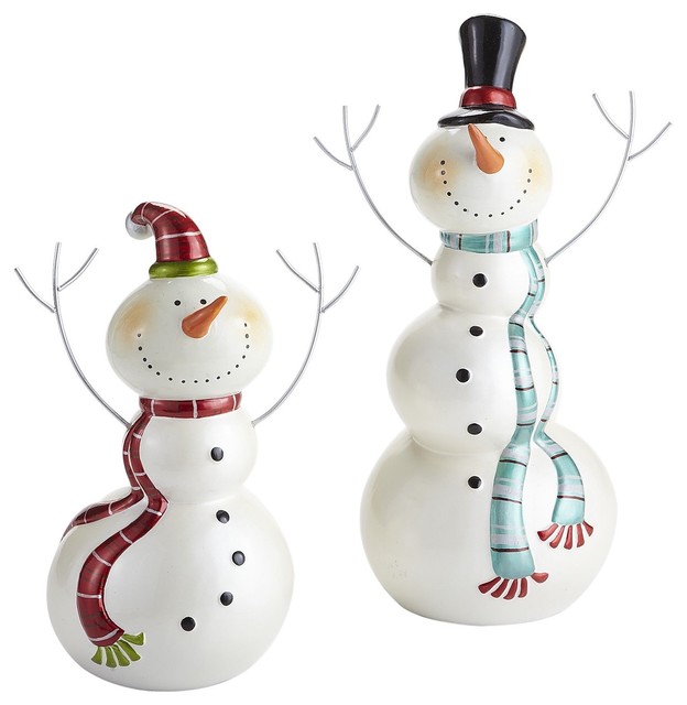 diy snowman made from christmas ornament