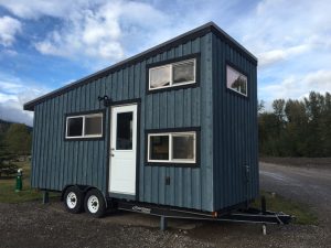 the blue cowboz micro home on wheel