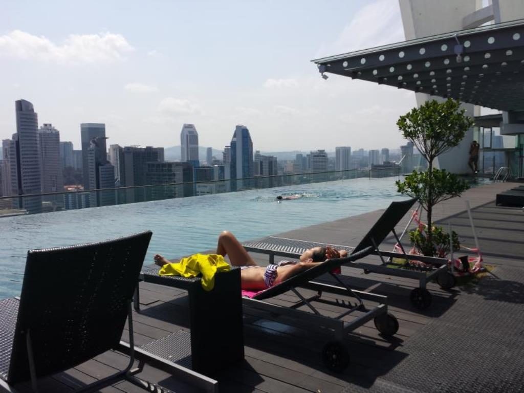 day time at Regalia Residence infinity pool
