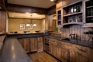 ebony wooden rustic cupboard for kitchen