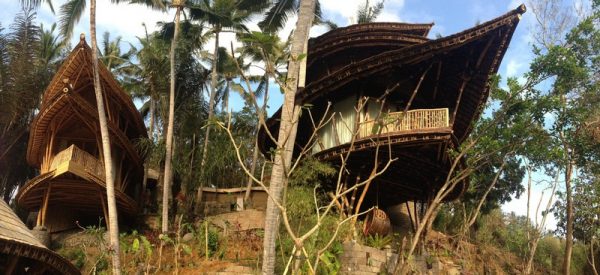 Unique Traditional Bali Architecture in the middle of forest