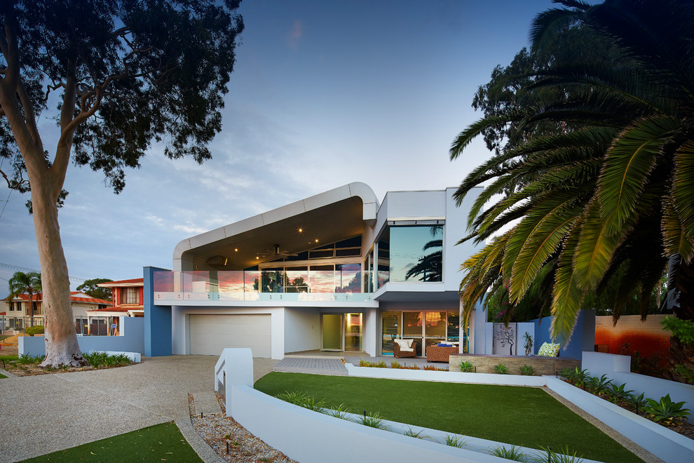 australia luxurious home driveway