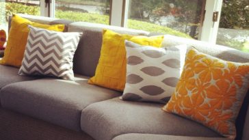 lots of pillows as a decorating ideas for frugal people