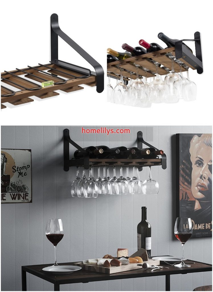 6 best wall mounted wine rack you can install instantly