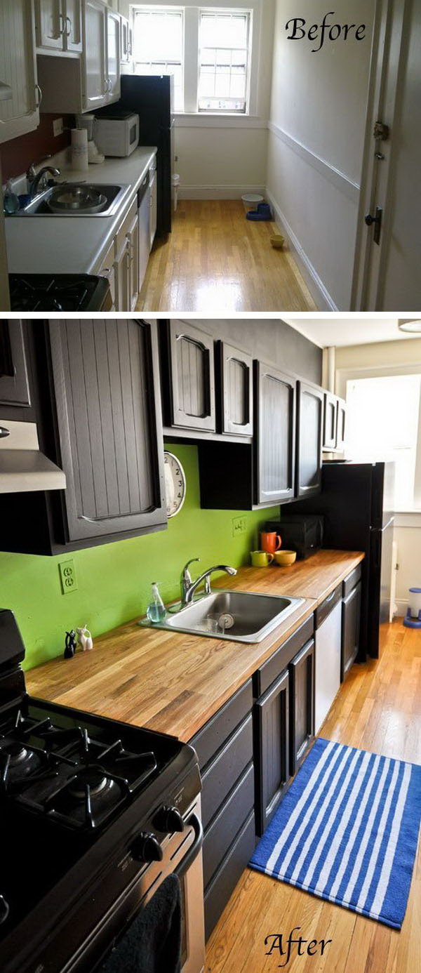 tiny kitchen before and after photos