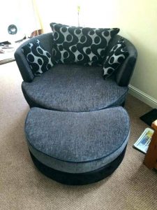 Round Couch With Ottoman 225x300 