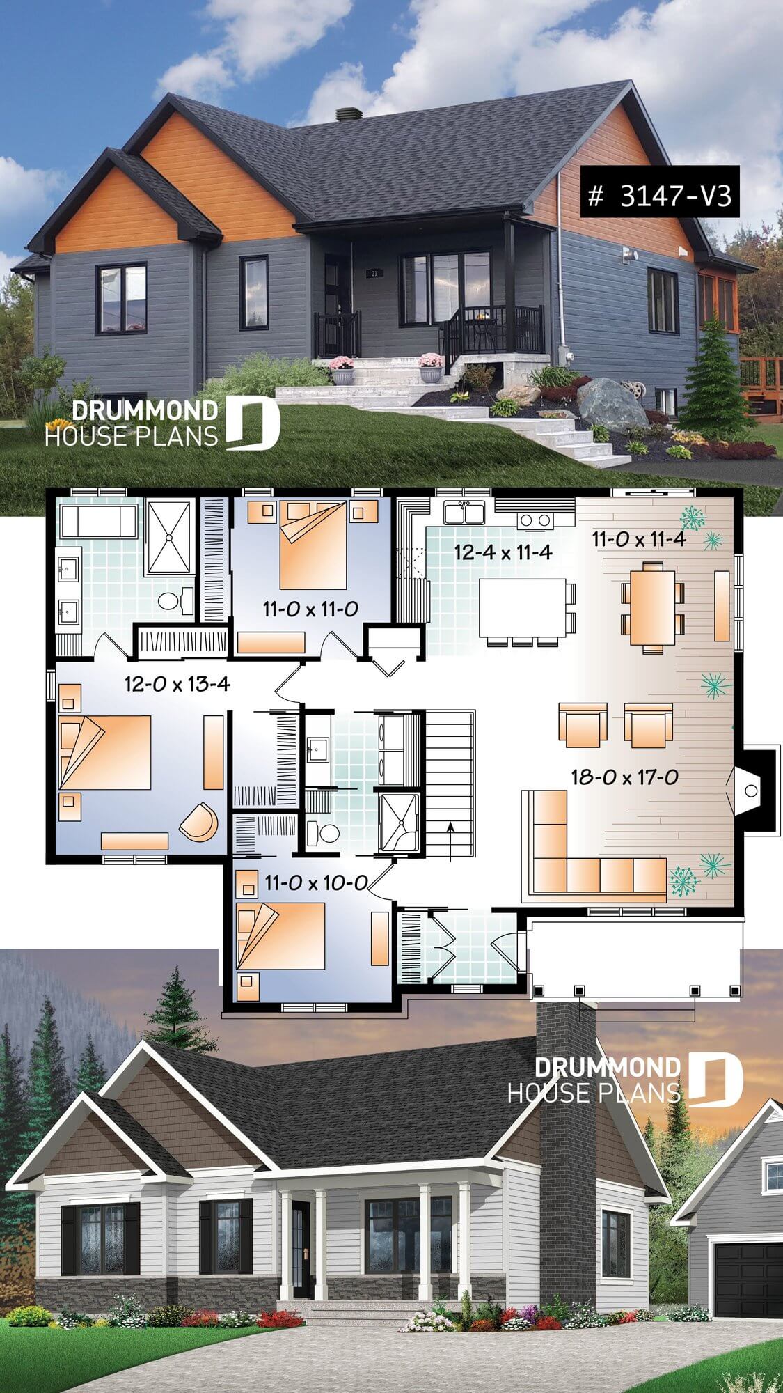 Rambler House Floor Plan